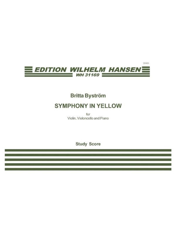 Symphony In Yellow Study Score