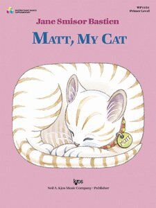 Matt My Cat for Piano - Easy Left Hand Melody with Right Hand Chords, 4 Pages, Neil A. Kjos Music Company