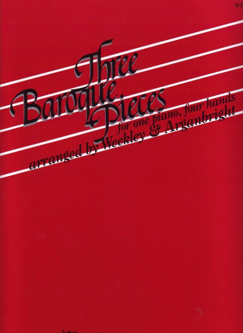 Three Baroque Pieces for Piano Duet - 16 Pages by Neil A. Kjos Music Company