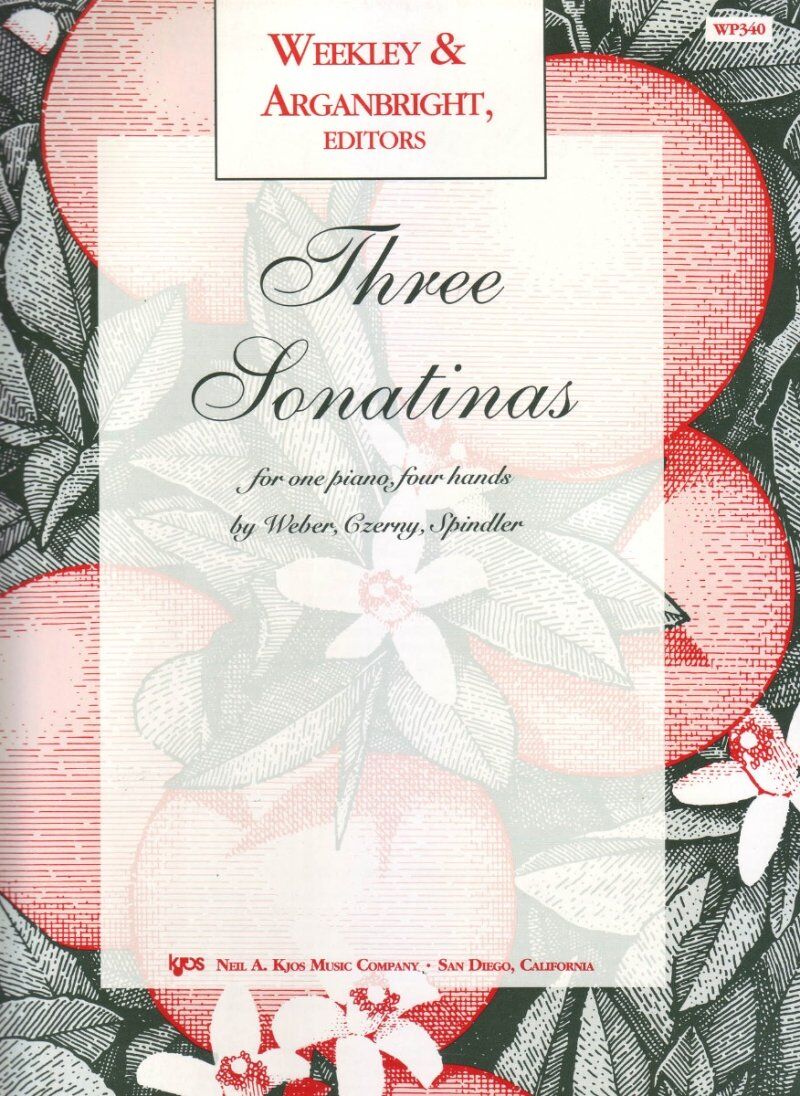 Three Sonatinas for Piano Duet by Neil A. Kjos Music Company - 1 Page