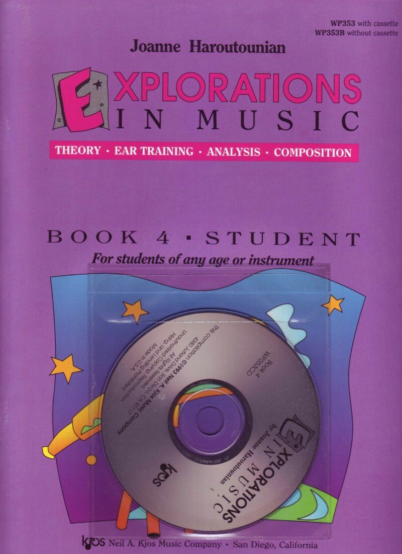 Explorations in Music Book 4 Student Textbook by Neil A. Kjos Music Company, 72 Pages