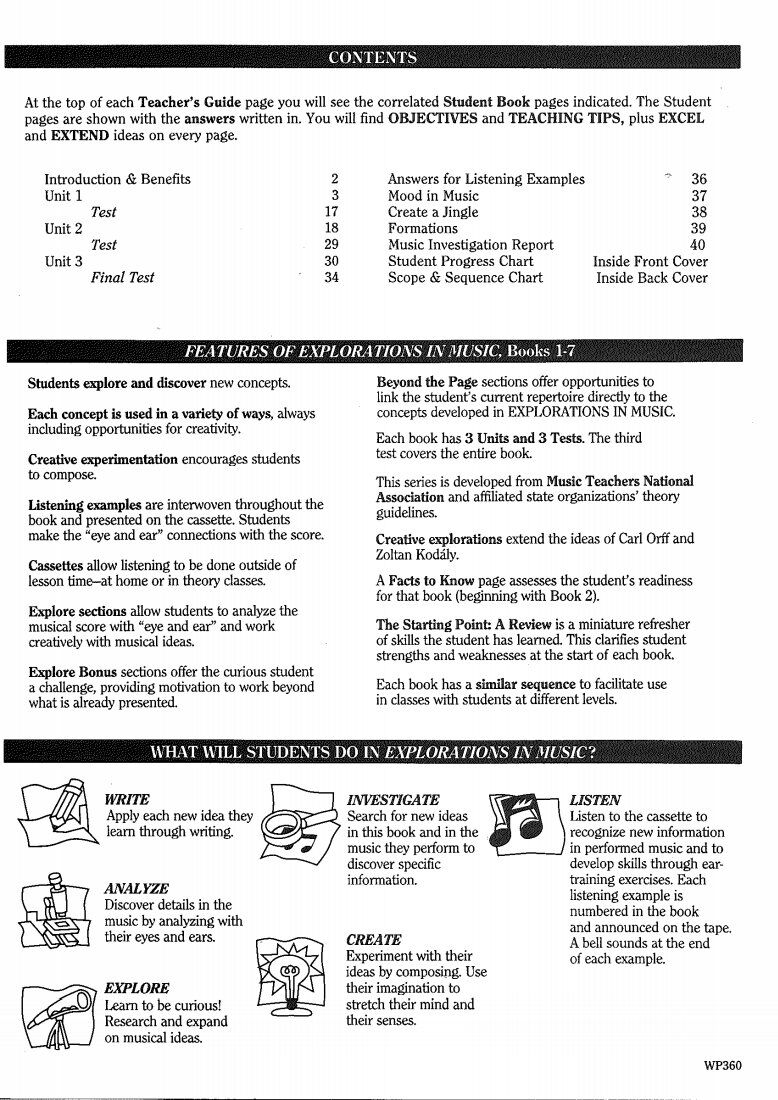 Explorations in Music Book 4 Teacher's Guide Only — view 2