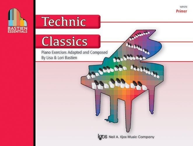 Bastien Essentials Technic Classics Primer for Piano - 32 Pages, 26 Exercises, Illustrated, by Lisa & Lori Bastien
