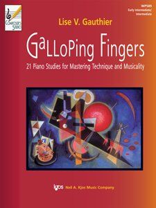 Galloping Fingers Etudes for Piano by Neil A. Kjos Music Company, 20 Pages