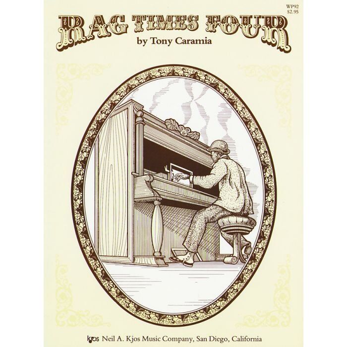 Rag Times Four for Piano - Intermediate Level, 16 Pages, Neil A. Kjos Music Company