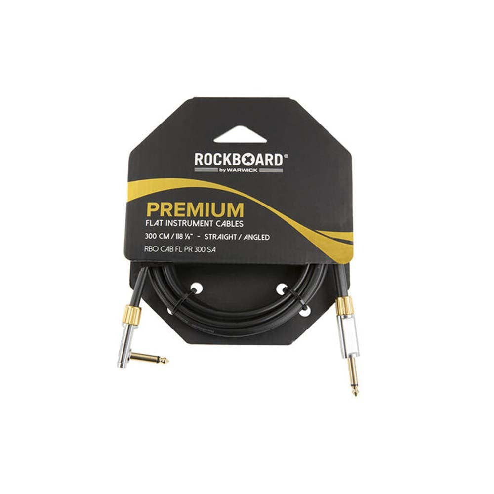 RockBoard Premium Flat Instrument Cable 3m Straight - Angle — view 3