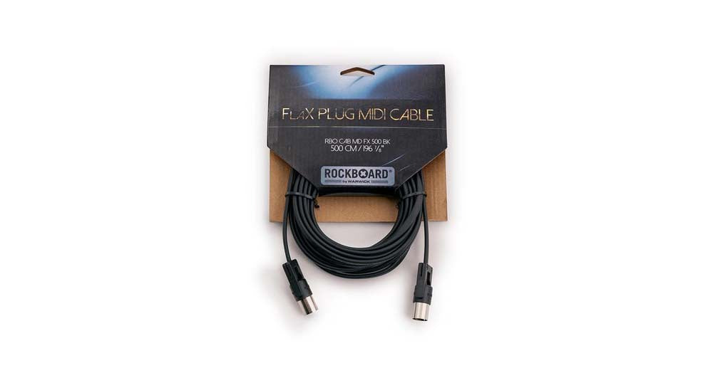 RockBoard FlaXPlug MIDI Cable 500cm Black