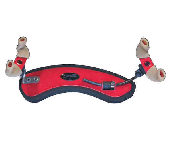 Wolf Forte Secondo Violin Shoulder Rest in Red Starlight for 1/4 - 1/2 Size, Adjustable Height, Angle, and Width, Flexible Backplate