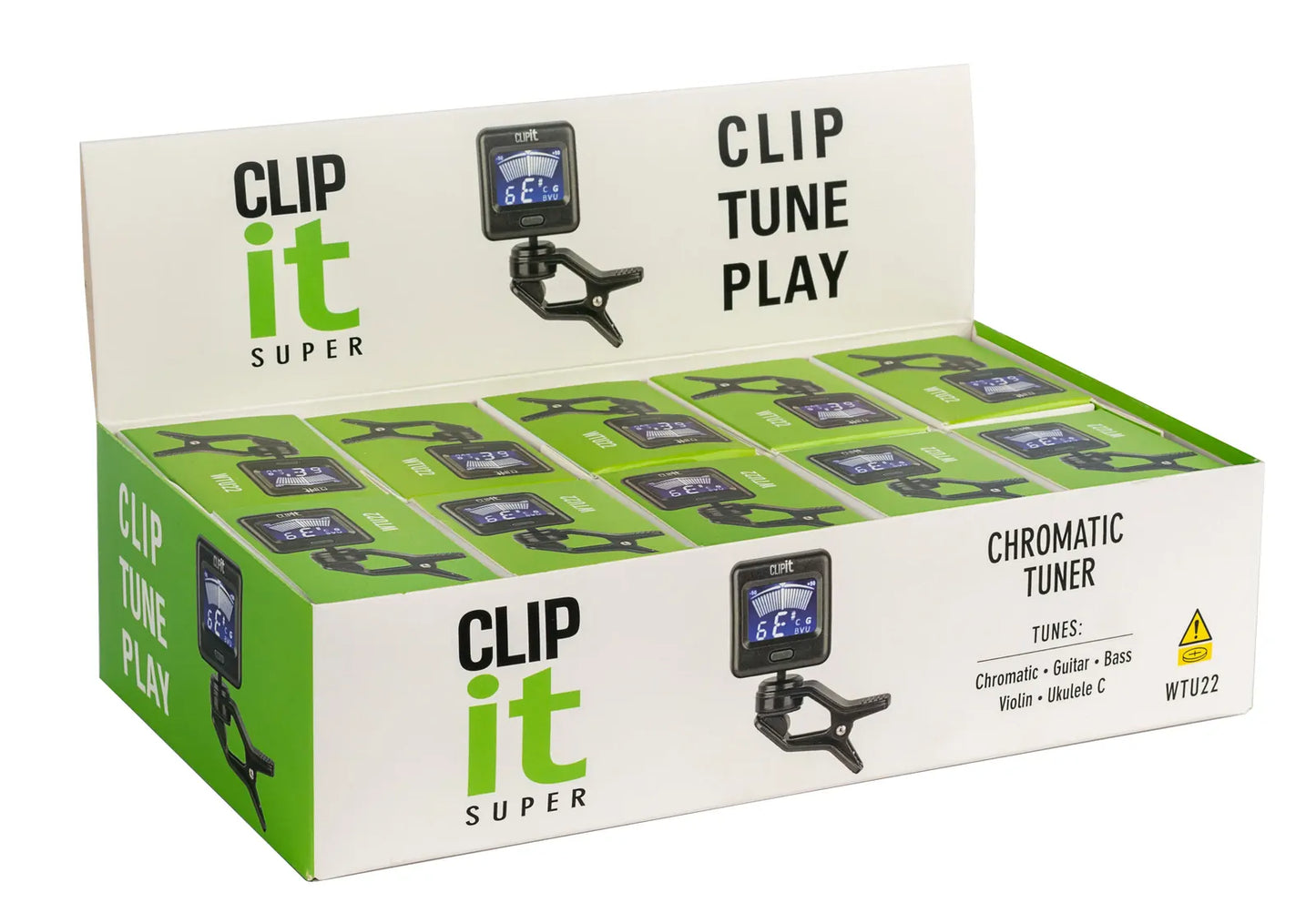 Clip It CLIP IT SUPER TUNER - Digital Clip-On Chromatic Tuner with 2-Color LCD Display — view 4