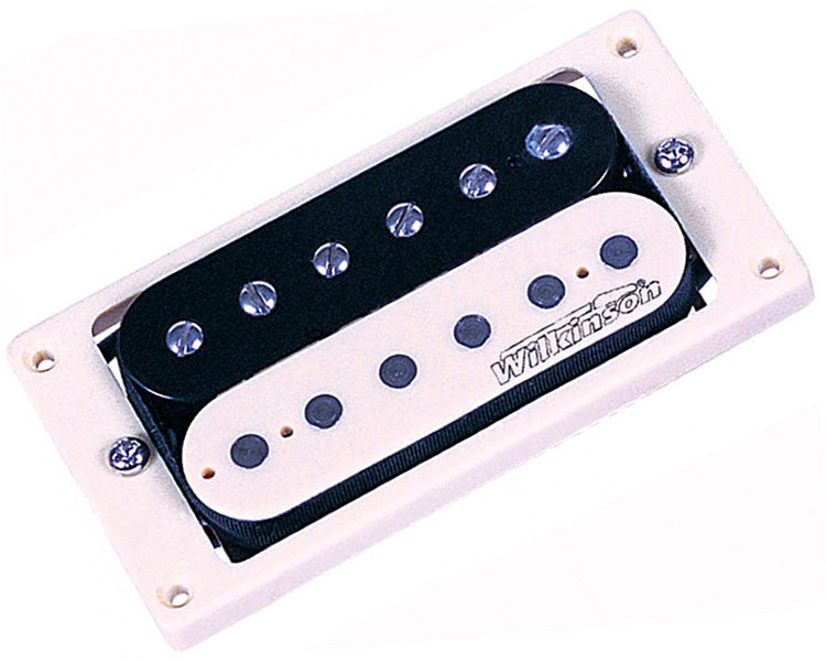 Wilkinson Zebra Double Coil Pickup - Black/White Bridge Position Electric Guitar Pickup
