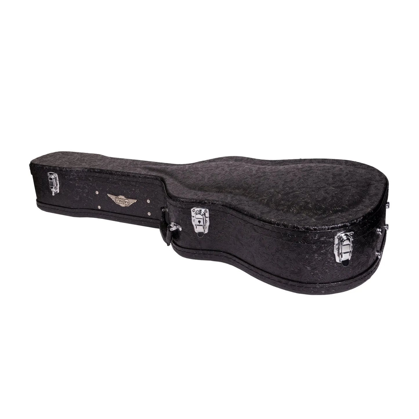 Crossfire Deluxe Shaped 12-String Acoustic Guitar Hard Case - Paisley Black — view 6