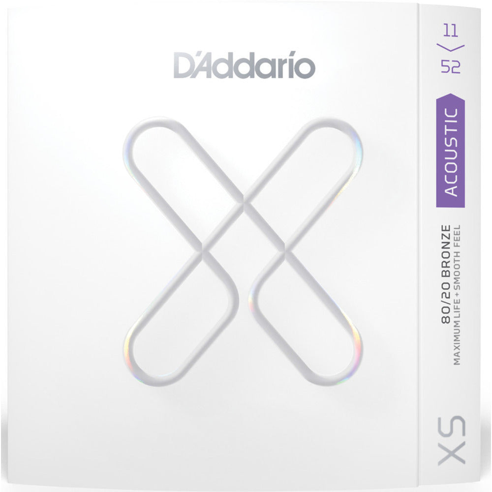 D'addario XS 80/20 Acoustic 3-Pack Coated Strings 11-52
