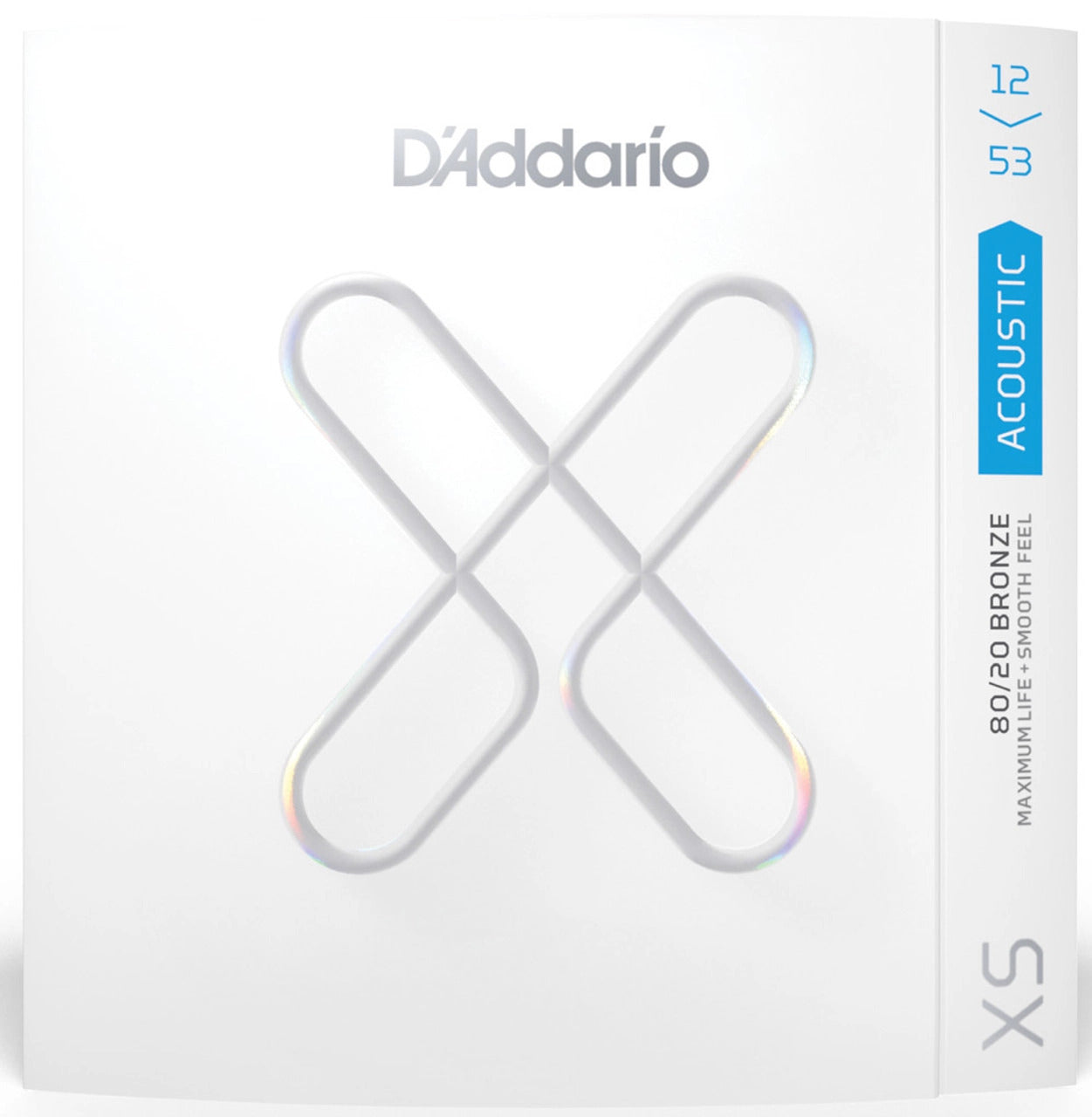 D'addario XS 80/20 Acoustic 3-Pack Coated Strings 12-53