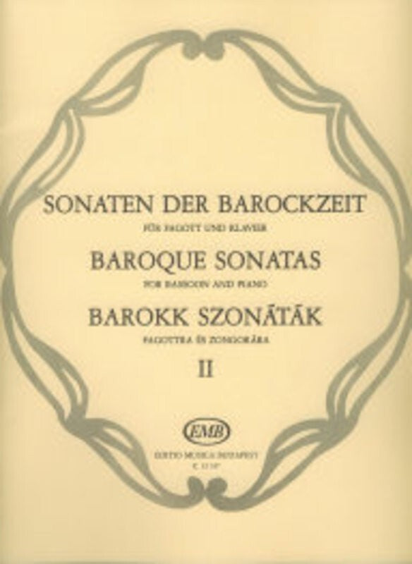 Baroque Sonatas Book 2 bassoon/Piano