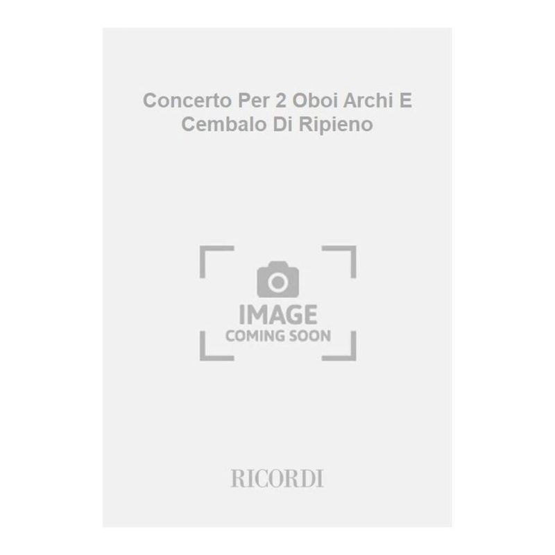 Concerto Per 2 Oboi Archi E Cembalo Book