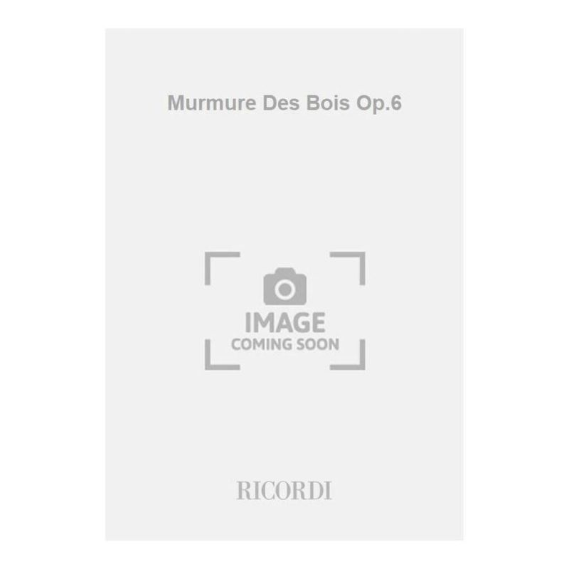 Murmure Des Bois Op6 Book