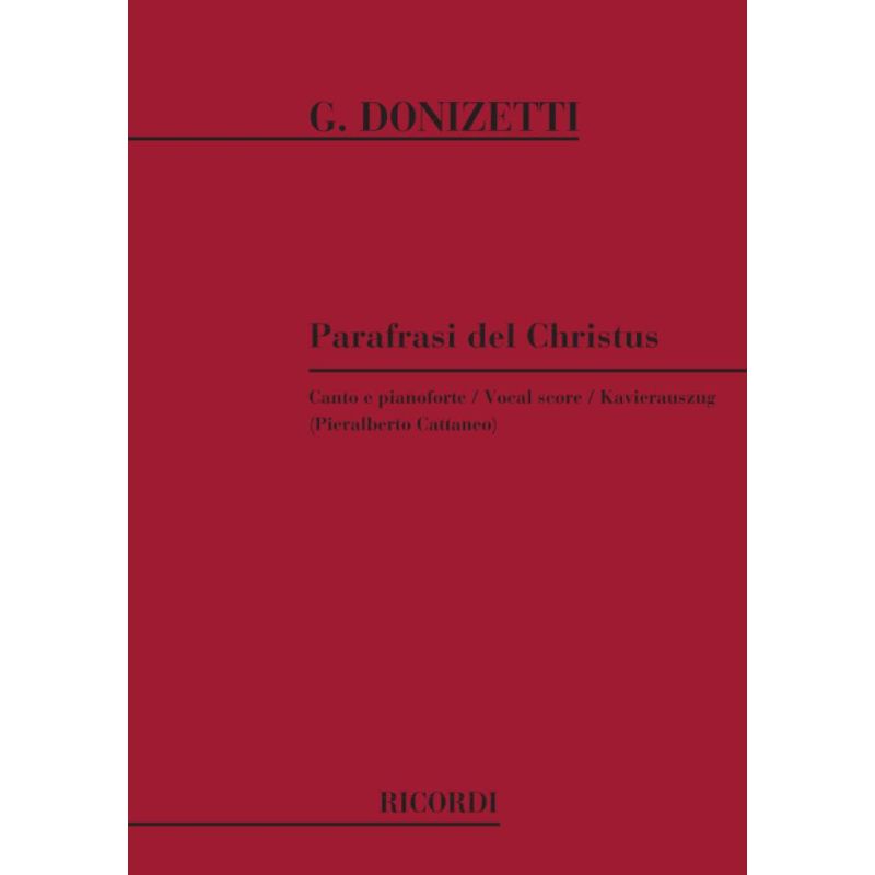 Parafrasi Del Christus Cantata Book