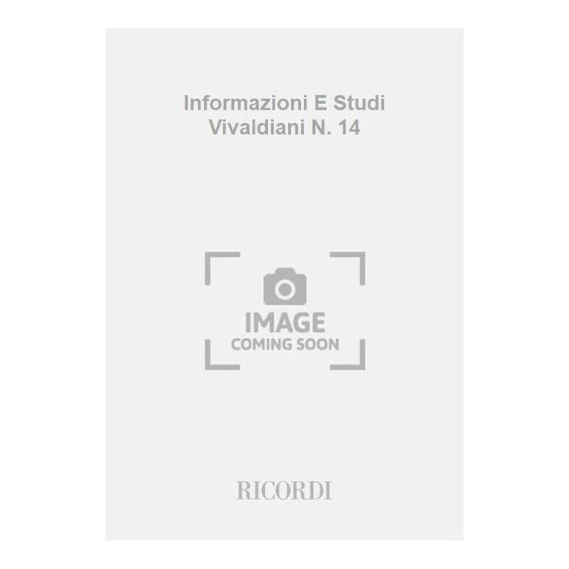 Informazioni E Studi Vivaldiani Bollett Book