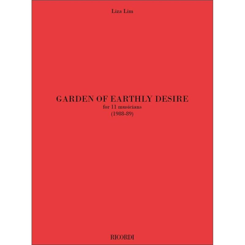 Garden Of Earthly Desire Score (Print On Demand) Book