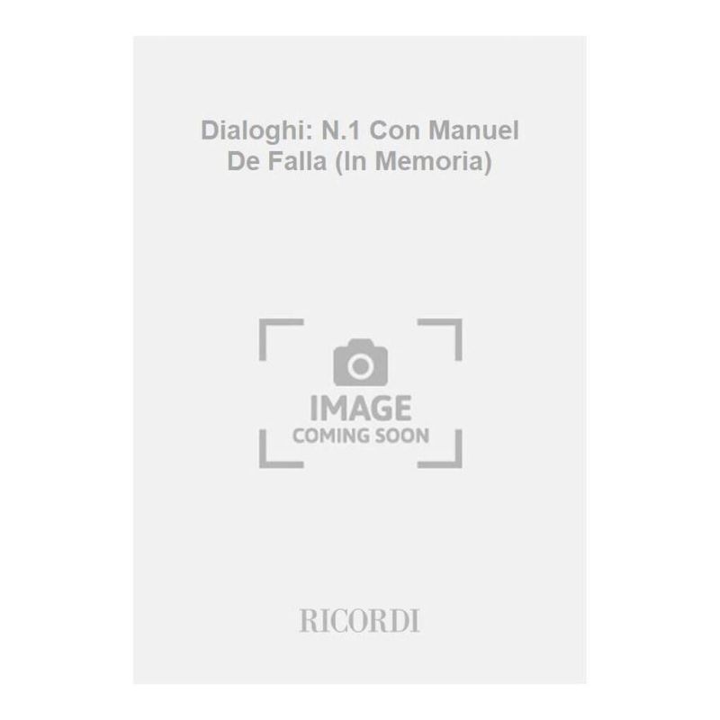 Dialoghi N1 Con M De Falla In Book