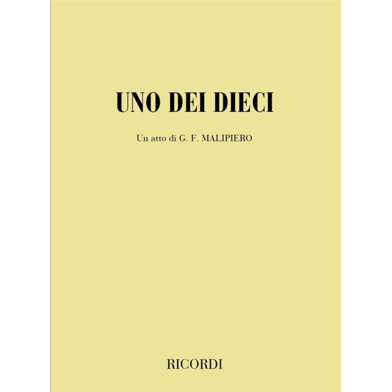 Uno Dei Dieci Book