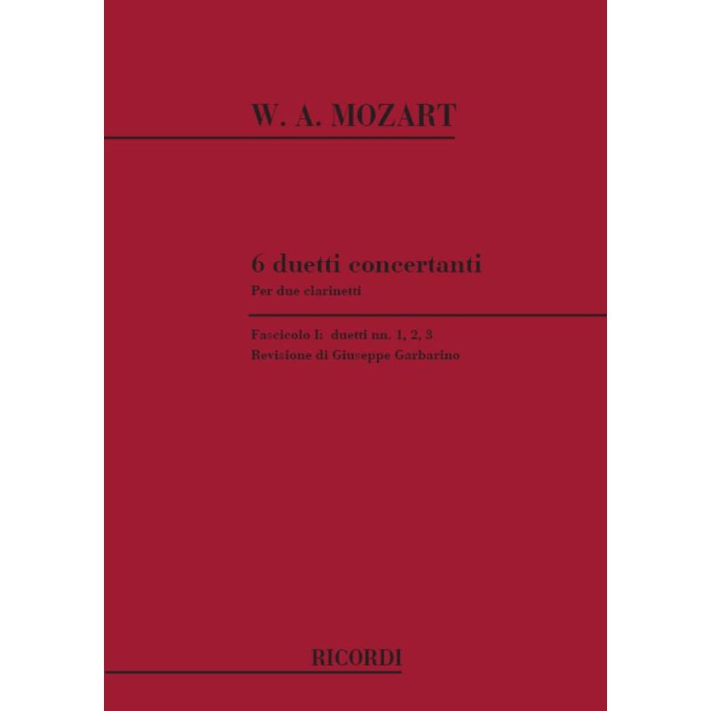 6 Duetti Concertanti Per 2 Cl Fas Book