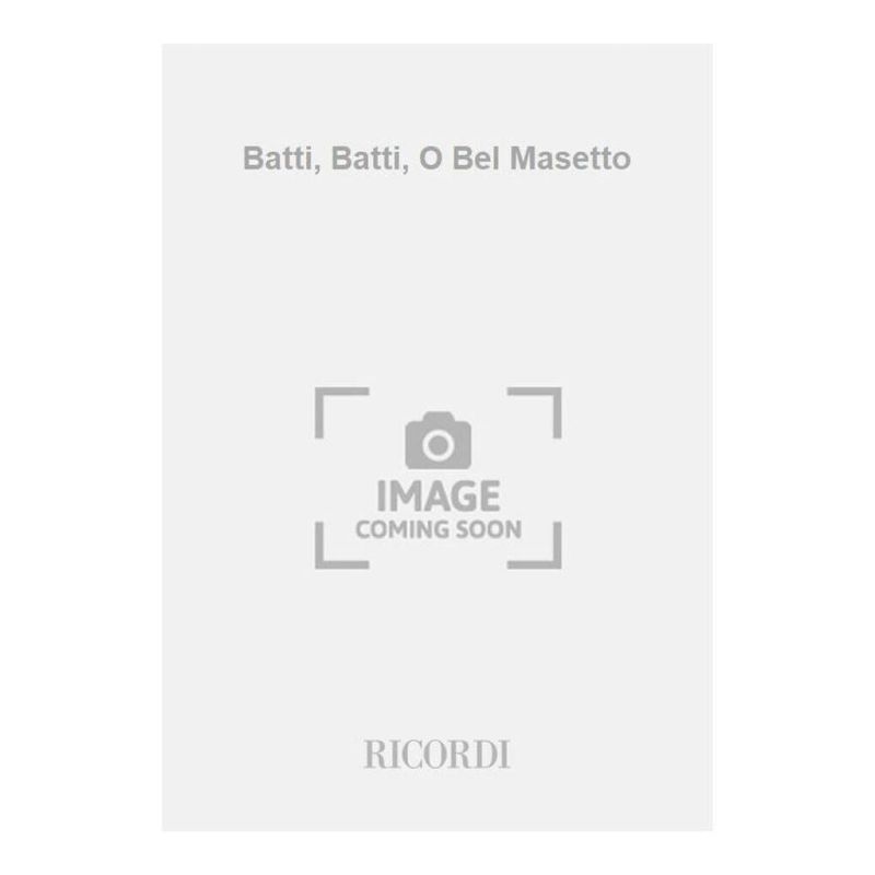 Batti Batti O Bel Masetto Book