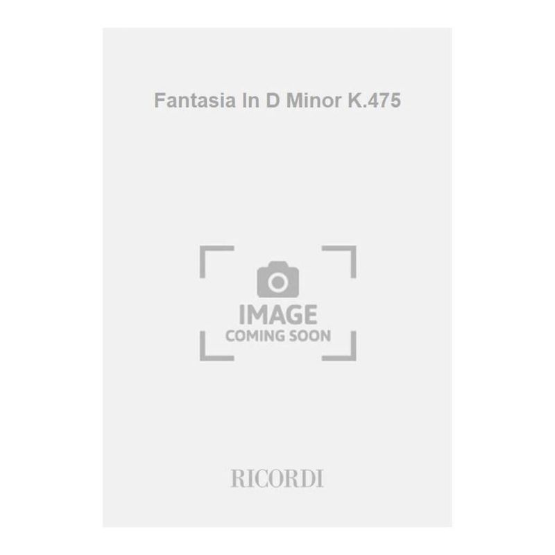 Fantasie Per Pf K475 In Do Min Book