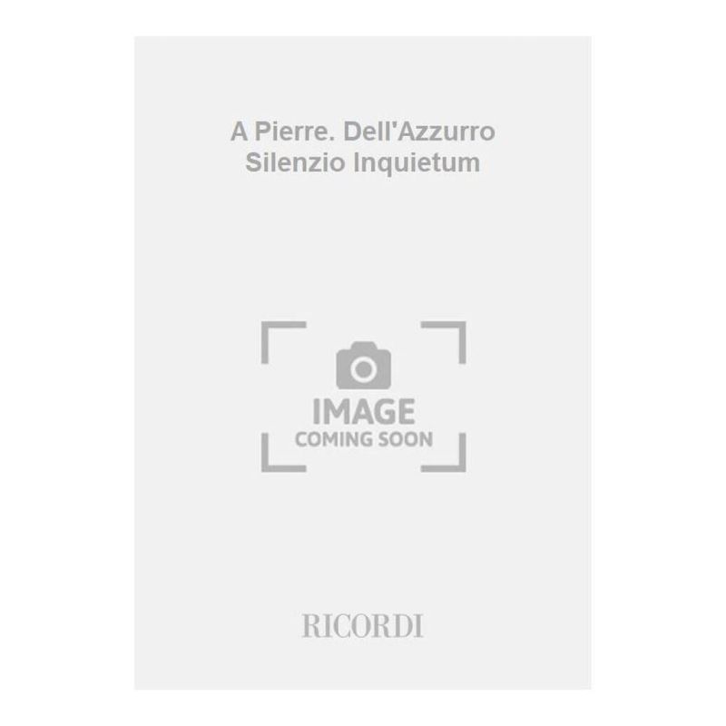 Nono A Pierre Dell Azzurro Silenzio Inqu Book