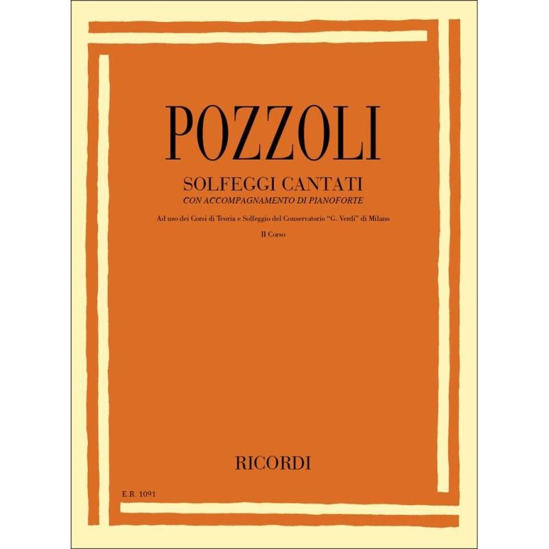 Solfeggi Cantati Con Accompagnamento Corso 2 Book