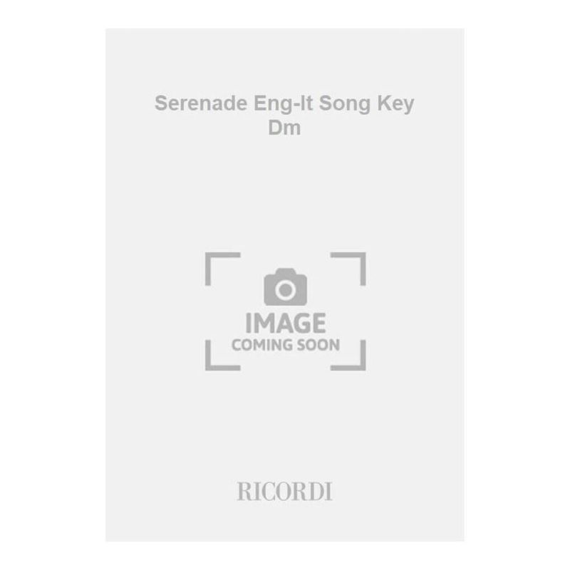Serenade Key D Min Eng/Ita (Softcover Book)