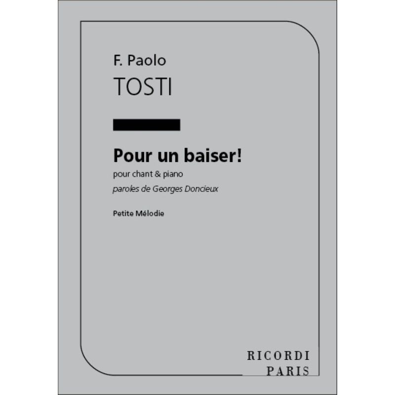 Pour Un Baiser! Book