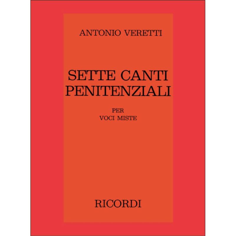 7 Canti Penitenziali Per Voci Mi Book