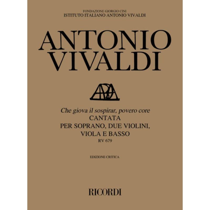 Che Giova Il Sospirar Povero Cor Book