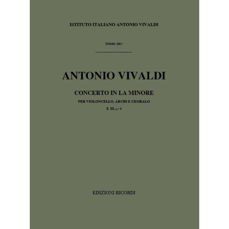 Concerto Per Vc Archi E Bc In La Min Book