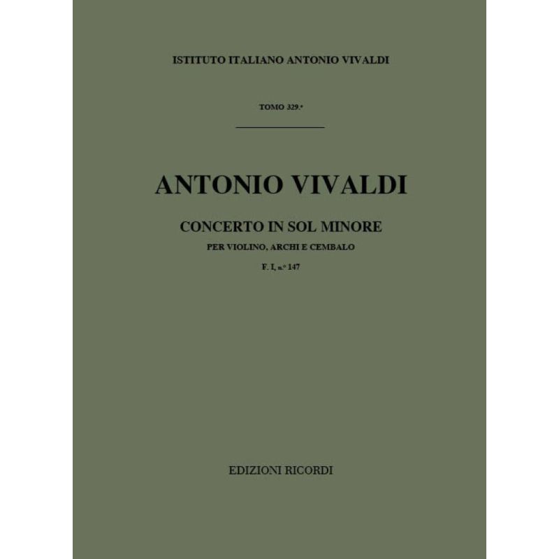 Concerto Per Vl Archi E Bc In Sol Mi Book