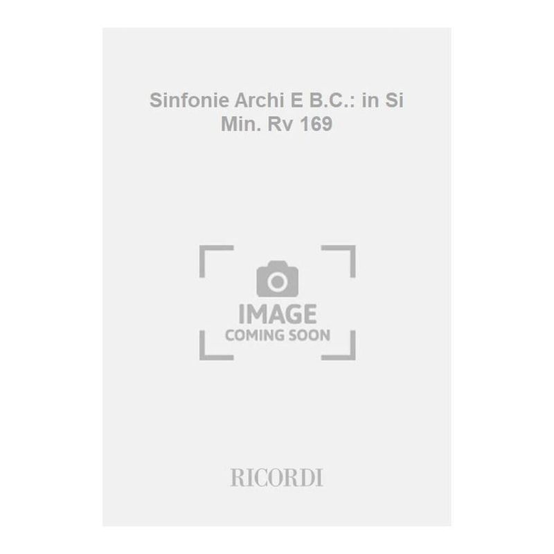 Symphony Per Archi E Bc In Si Min A Book