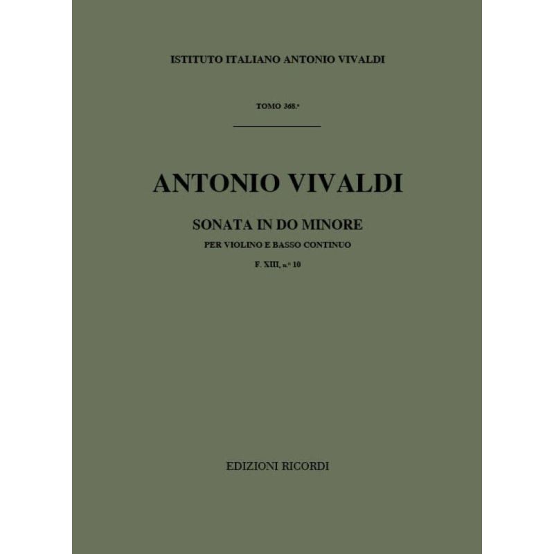 Sonata Per Vl E Bc In Do Min Rv 5 - Book
