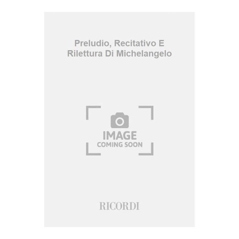 Prel Recitativo E Rilettura Di Mich Book