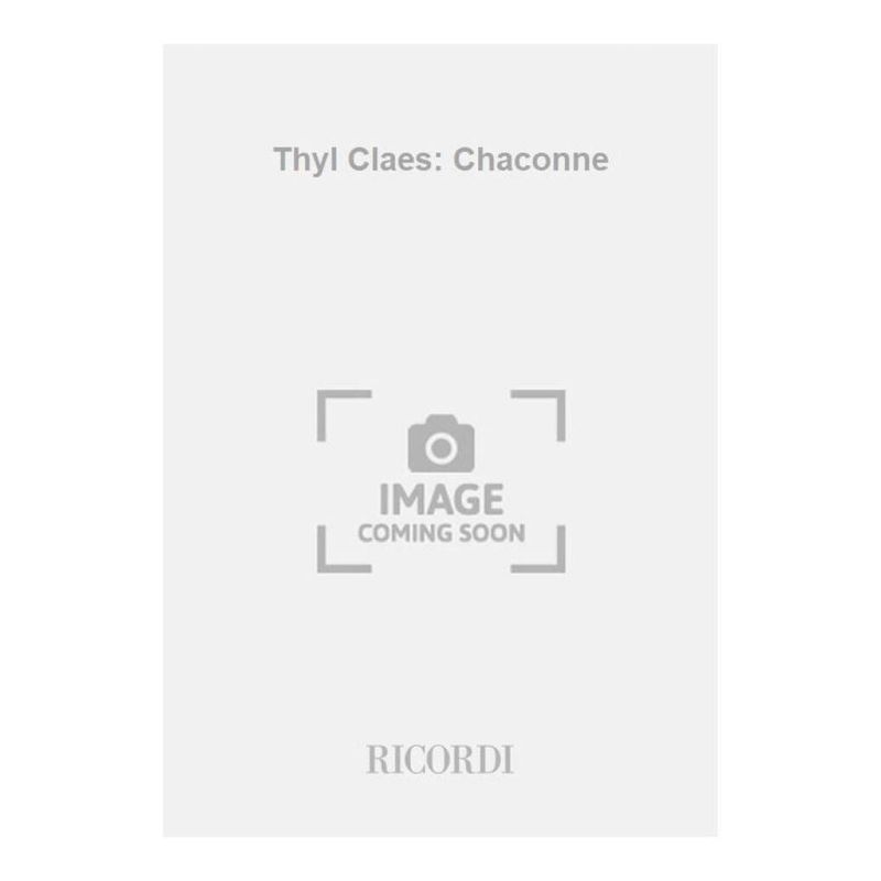 Thyl Claes Chaconne Book