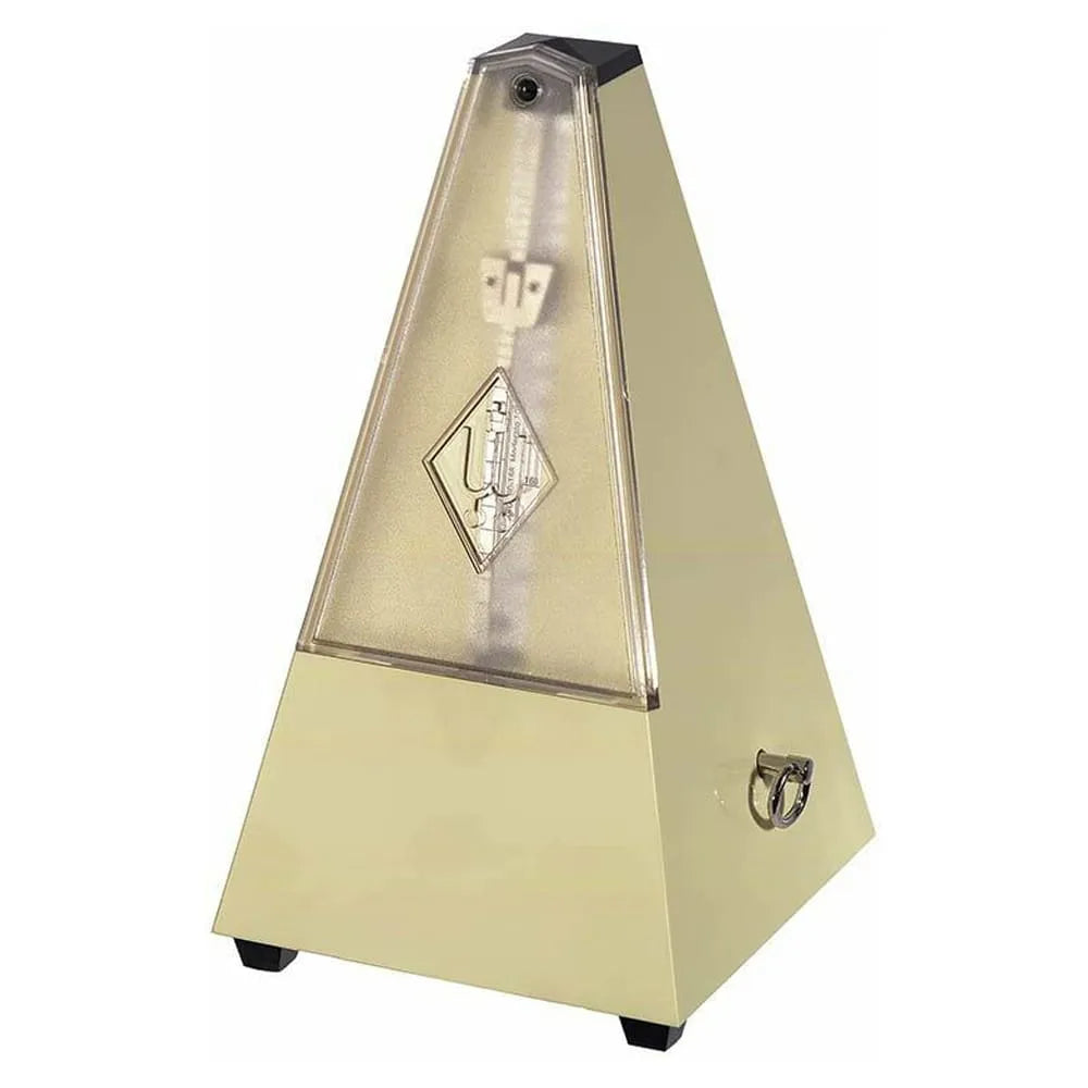 Wittner Pyramid Ivory Plastic Metronome with Bell Maelzel Series 817K