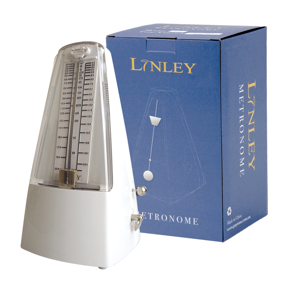 Linley Mechanical Metronome with Bell - White Finish — view 2