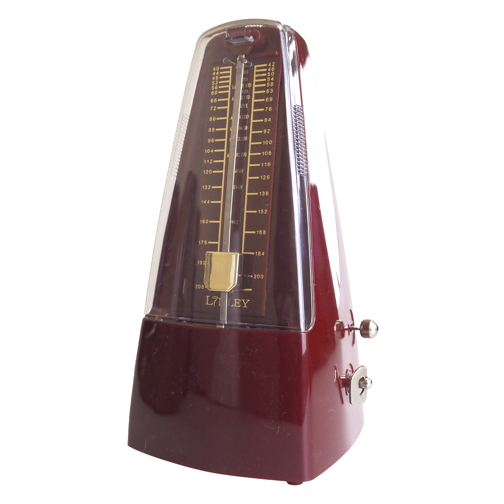 Linley Mechanical Metronome with Bell - Ruby Finish