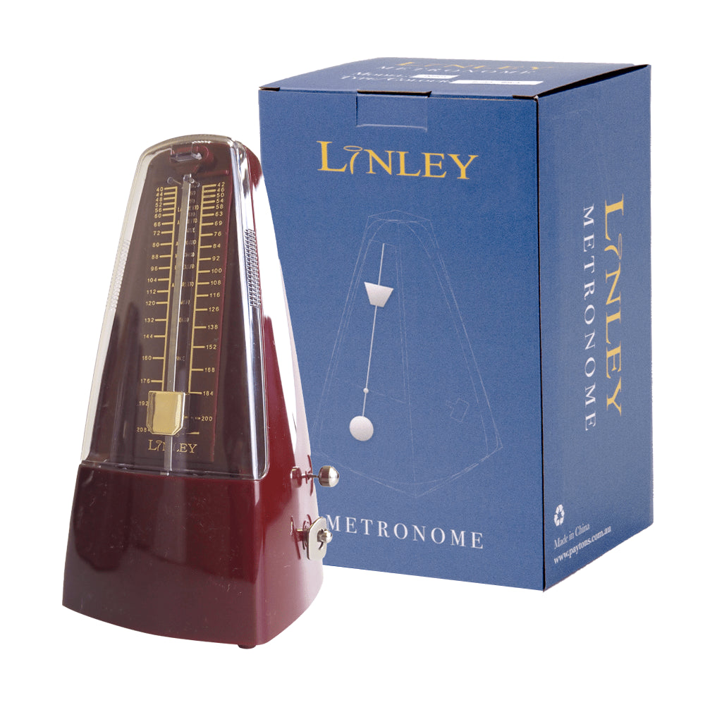 Linley Mechanical Metronome with Bell - Ruby Finish — view 2