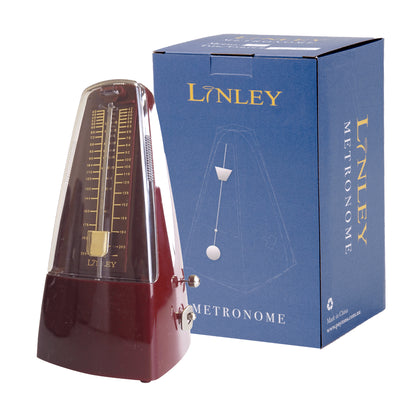 Linley Mechanical Metronome with Bell - Ruby Finish — view 2
