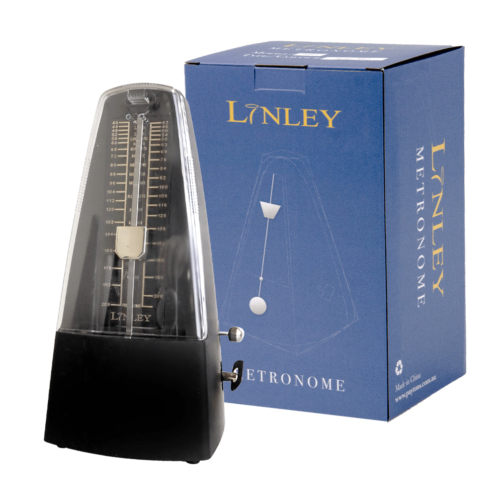 Linley Mechanical Metronome with Bell - Matt Black Finish — view 2