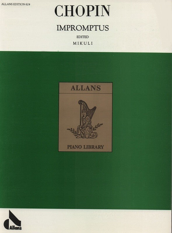 Chopin's Complete Impromptus - Budget Edition for Piano by Allans Publishing