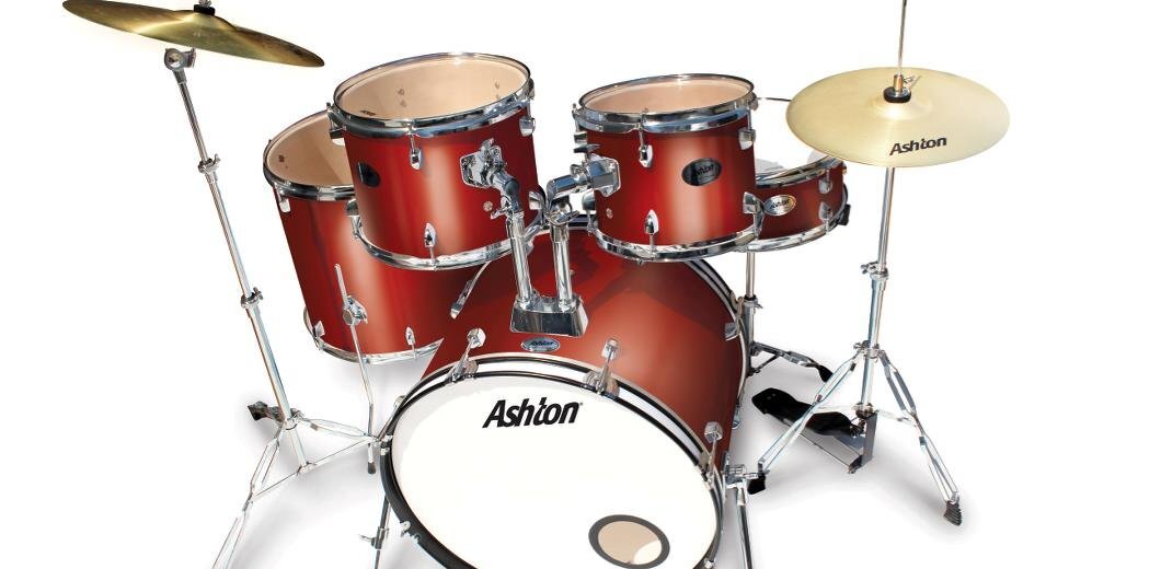 Ashton Drum Kit 5 Piece Rock 22 Inch Bd Wine Red Tdr522Wr