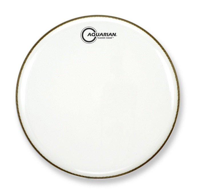 Aquarian 06 Inch Drum Head White Gloss Single Ply CC6W
