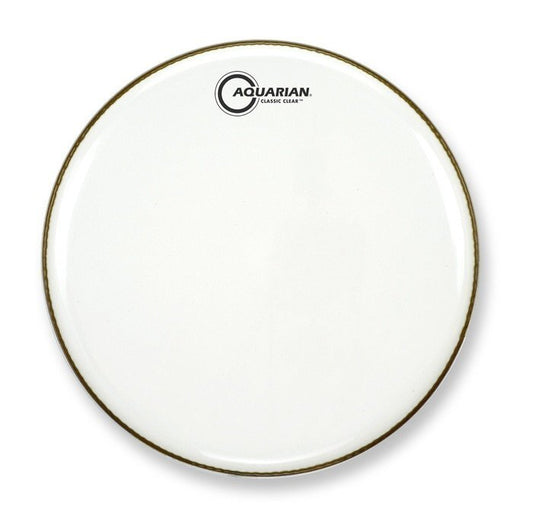 Aquarian 18 Inch Bass Drum Head White Gloss 1 Ply CC18B-W